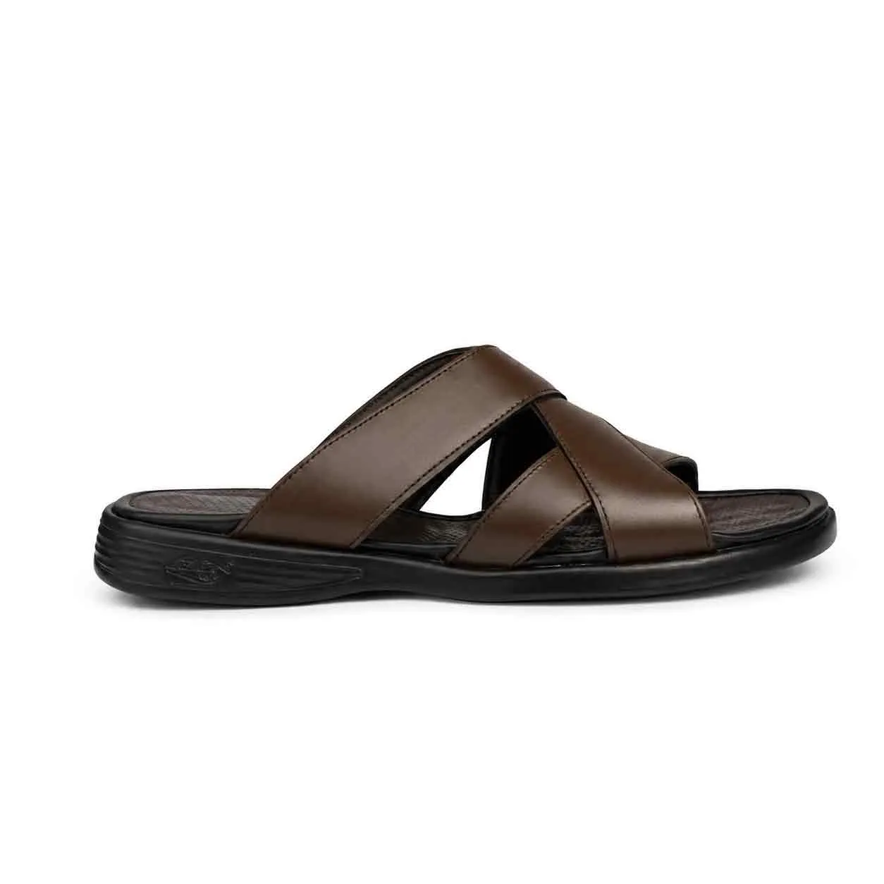 Sandale pour homme 216 marron cuir  miniature